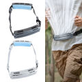 Wearable Waist Fan Multifunctional 3 Speeds Adjustable Ice Compress Efficient Wide Angles Belt Fan for Outdoor Sports. 