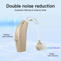 Noise Reduction Sound Amplifier BTE Hearing Aid Single Piece Rechargeable For Deafness. 