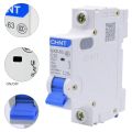 CHINT MCB NXB-63 1P 1A 2A 3A 4A 16A 32A 63A Miniature Circuit Breaker AC 230V DIN Rail Mounting Miniature Household Air Switch. 