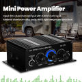 AK270 Mini Audio 2-Channel Stereo Power Amplifier Portable Sound Amplifier AUX Input Speaker Amp for Car and Home. 
