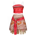 2026 New Movie Moana Cosplay Clothing Dress Toddler Carnival Vaiana Purim Festival Apparel Girl Princess Birthday Party Gown. 
