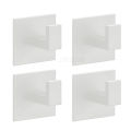 Self-Adhesive Black White Wall Hook for Keys Bag Clothes Hanger Bathroom Robe Coat Hook Towel Rack Bathroom Hardware Accessories.