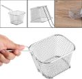 Stainless Steel Mini French Fries Basket Square Fryer Baskets. 