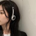 Y2K Personality Retro Headphones Millennium Style Headset Fashion Headset Over Ear Earbud Wired Headset.