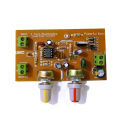 DC 12 Volt Low Pass Pre Amplifier Circuit with Bass Frequency Control, Volume Control, and LED Indicator. 