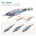 New 14pc Webfoot Octopus Egi Fishing Lure Squid Jig Egi Hook Artificial Bundled Luminous Cuttlefish Bait Wood Shrimp for Fishing. 