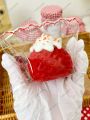 Big Strawberry Taba Squishy Toy 0.13kg Red Fruit Mochi Stress Relief Squeeze Hand Relaxing Anti-Stress  for All Ages. 
