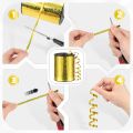 100 Yards Gold and Silver Curling Ribbon Shiny Balloon String  Wrapping Ribbon for Christmas Party Wedding Craft Flowers Dec. 