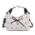 Mini Compact Handbag Women's Niche High-end Bow Dumpling Bag Shoulder Messenger Bag.
