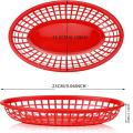 24Pcs Fast Food Baskets Retro Classic Food Serving Tray Platters Storage Basket Bins for Nachos Party Restaurants Home Arts.