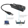 10/100/1000Mbps USB 3.0 Wired USB TypeC To Rj45 Lan Ethernet Adapter RTL8153 Network Card for PC Macbook Windows Laptop. 