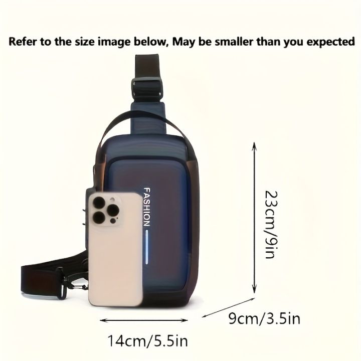 Men's%20Sporty%20Chest%20Bag%20Motorcycle%20Phone%20Pack%20with%20Password%20Lock,%20Zipper%20Closure%20Crossbody%20Sling%20Bag%20for%20Daily%20Commute%20Outdoor%20-%20Image%203