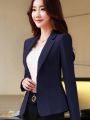 Blazers for Women Korean Slim Fit Long Sleeve Casual Suits Jacket All-Match OL Office Lady Suit Blazer Fashion Clothing White. 