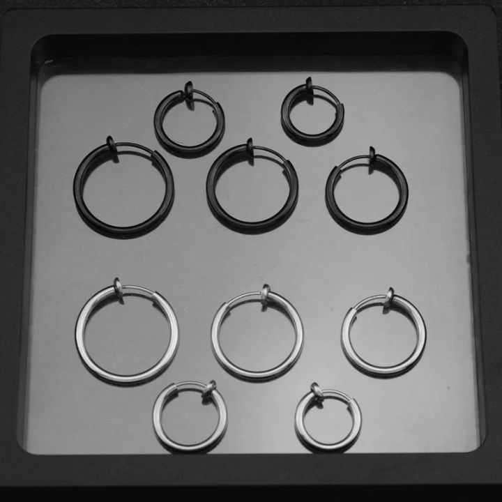 2Pcs%20Small%20Hoop%20Spring%20Ear%20Clips%20Earrings%20For%20Women%20Men%20Stainless%20Steel%20Painless%20No%20Piercing%20Stealth%20Fake%20Ear%20Jewelry%208-20mm%20-%20Image%204