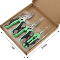 190mm Straight Head Pruning Shears Non-slip HandleStainless Steel Outils Manuels Household Bonsai Garden Scissors Pruing Shear. 