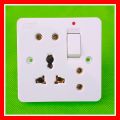 5in1 Universal Multi-functional Light Plug Wall Power Socket China Fitting Sheet China Switch Light Plug Board. 