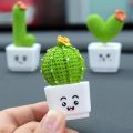 1 Set of 4, Resin Succulent Cactus Mini Green Plant Car Office Home Living Room Crafts Home Decoration Accessories Fairy Garden. 