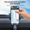 360° Rotation Gravity Car Phone Holder Air Vent Clip Navigation Stand Telescopic Air Outlet Phone Support for 4.7-7 inches Phone.