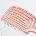 1Pcs Elastic Massage Comb Hollow Out Hair Brush Scalp Massage Combs Hair Styling Detangler Fast Blow Drying Detangling Tool. 