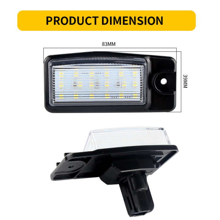 2Pcs%20Car%20LED%20License%20Number%20Plate%20Light%20Lamps%20for%20Nissan%20X-Trail%20(T32)%20Murano%20Altima%20Maxima%20Rogue%20for%20Infiniti%20EX25%20EX35%20EX37%20-%20Image%205