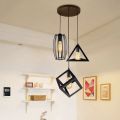 3in1 Hanging Lights Combo Pack |Square | Cage | Triangle| Ceilling Light | pendant Lamp | Fancy light | Indoor & Outdoor Lighting For Home , Offices , Resturent & Villas.. 
