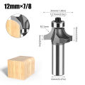 1Pc 6/12mm Shank Fillet Cutter Chamfering Router Bit  Alloy Fillet Router Bit Multifunction Trimming Machine Router Bits. 