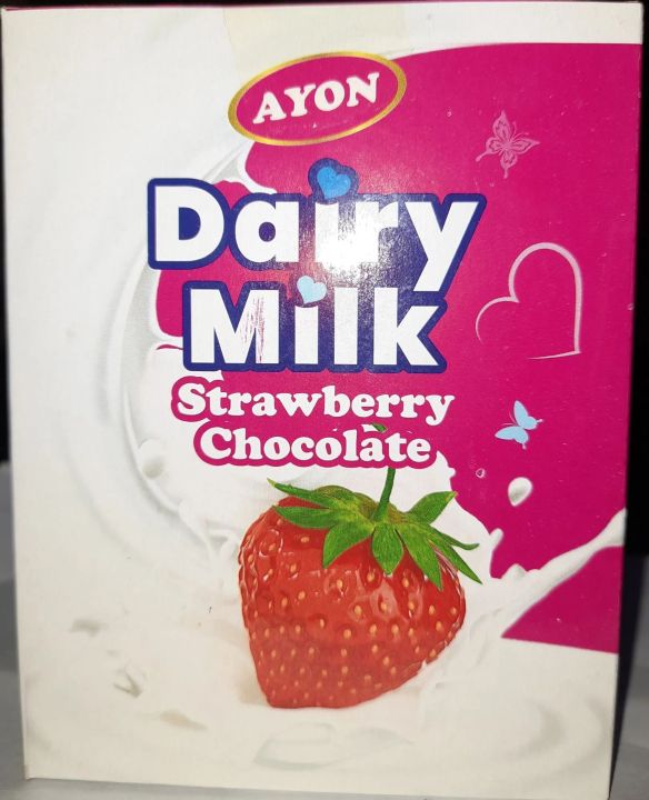 Ayon Dairy milk Strawberry 8 gm 24 Pcs1box