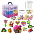 Hot Selling 5mm Hama Beads Square Small Three-layer Combination of Bean Hot Melt Beads DIY Set Pegboard  Toys for Girls. 