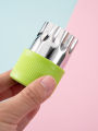 Leeseph 12 Pcs Vegetable Cutter Shapes Sets Mini Size Cutters Fruit Cutters Kids Food Cutters Pastry Stamps Mold Biscuits.