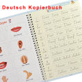 Big Size 18.5*26cm German Magic Practice Copybook Pen Preschools Kids Calligraphy Children Reusable Deutsch Writing Book. 