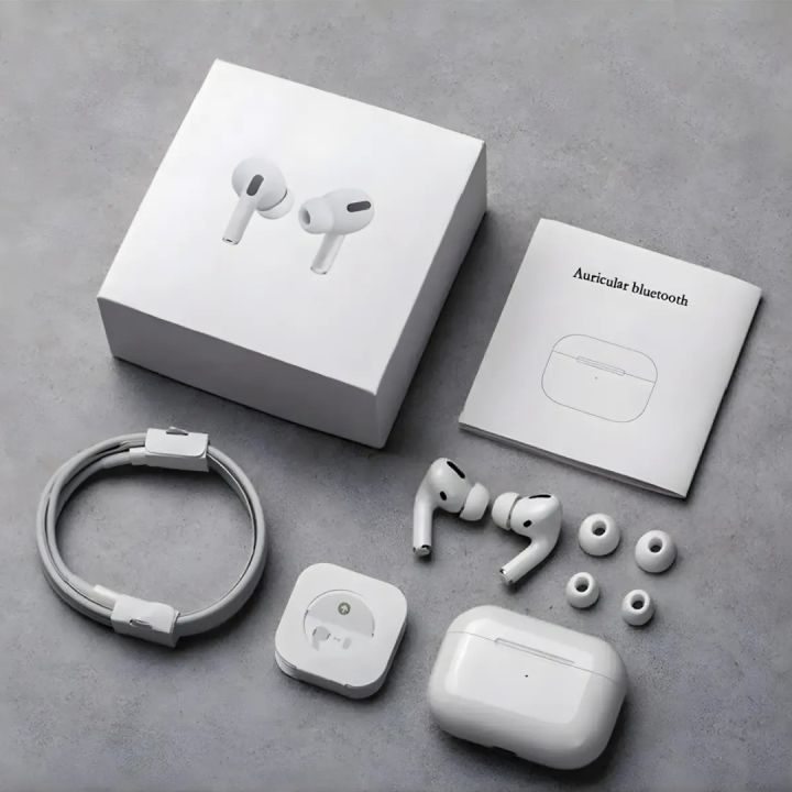 Airpods Pro - Wireless Earbuds - Air Pods Pro - Bluetooth Earphone - Airport - Earbuds Bluetooth - Anc Airpods - Tws Earbuds - Ear buds - Super Bass Sound, Extra Ear-Buds, Pop-Up Feature Compatible with All Devices