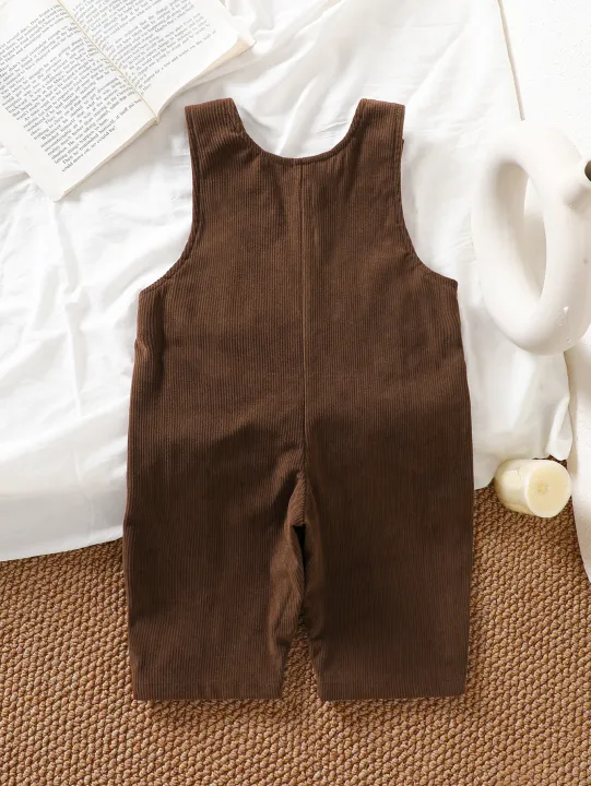 1%20Piece%20Set%20of%20New%20Spring,%20Autumn,%20and%20Winter%20Thickened%20Casual%20Korean-Style%20Corduroy%20Overalls%20for%20Baby%20Boys%20and%20Girls,%20Suitable%20for%20Toddlers%20and%20Young%20Children%20-%20Image%202