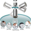 720 Rotatable Tap Aerator Splash-proof Faucet Sprayer Head Water Saving Plastic Splash Tap Head Wash Basin Tap Extender Adapter.