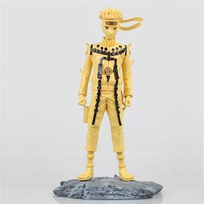 Naruto Uzumaki NineTails Chakra Mode Kyuubi Anime Action Figure 28 cm