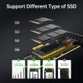 JEYI M.2 NVME SSD to PCIe 4.0 x1 Adapter Card, 2280 SSD PCIE X1 Expansion Card for Desktop PC, PCI-E GEN4 16Gbps Full Speed SK1. 