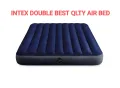 Intex Double Air Bed (60x80) with Electric Pump & 2 Pillows Inflatable Mattress for Home, Camping, Guests Airbed. The best price in Bangladesh..