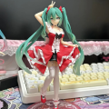 TAITO FURYU Original Anime Figure Hatsune Miku The Artist Bunny Girl Action Figure Toys for Kids  Collectible Model Dolls. 