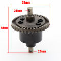 Black Steel Front and Rear Differentia for 1/10 RC Car Trxs Slash 4x4 VXL Stampede Rustler Remo HQ727 Upgrade Parts.