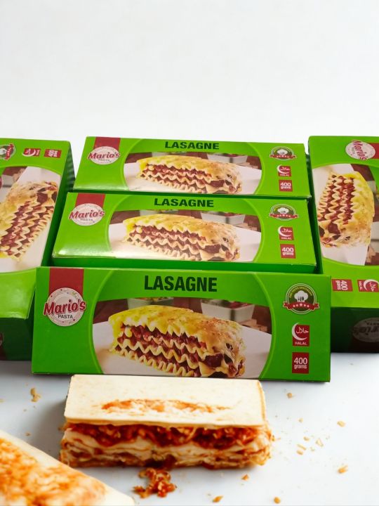 1 box Italian Lasagne Pasta Sheets of 400 grams (100% Original plus without Damaging Sheets)