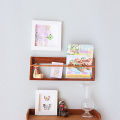 Wood Dollhouse Simulation Mini Wall Bookshelf Model Dollhouse Miniature Study Furniture Decoration Dolls House Scene Ornament. 