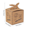 10pcs Mini Suitcase Candy Box Travel Map Classic Theme  Box For Wedding Birthday Favor Present Boxes Packing. 