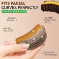 Lymphatic Contour Brush, Dry Face Brush, Lymphatic Drainage Massager for Sculpting Face, Chin, and Jaw, Reduce Swelling, Ergonomically Designed to Fit..