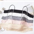 Imported Comfortable Slim strap bra stylish pad removable soft tank top tube teenagers bra for women wear bra-One piece.