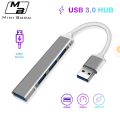 USB Hub Port Splitter: USB Port Expander - USB 3.0 Hub USB Dongle Multiport for Laptop PC Dell HP (4-Port). 