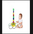 Ring Toss Game With 18 Stand - Floatable Ring - Multi -Colored Durable Plastic Rings - Competitive Tossing Game for Kids and Adults - 16 cm ( 6.3inch ) and 14 .5 cm ( 5.7 inch ) rings. 