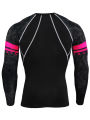 Men's Stylish Wolf Pattern Shirt, Casual Breathable Crew Neck Quick Dry Moisture Wicking Long Sleeve Tee Top For Hiking Jogging.
