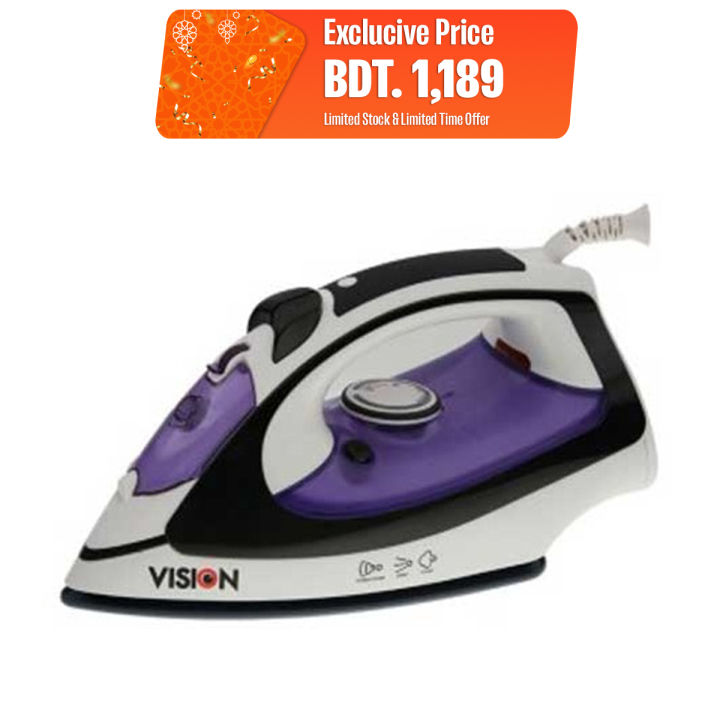 E. Iron-Model No. VIS-YPF-6138 (Blue) with Free Delivery