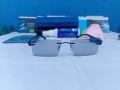Polo fashion rimless blue Cut photosun lens antireflection uv protection (1pis). 