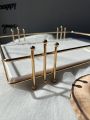 Custom Luxury Serving Tray Jewellery Display Custom Decorative, Tray Jewelry Dish Makeup Organizer for Dresser. 