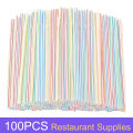 100-1000PC Fluorescent Plastic Bendable Drinking Straws Disposable Beverage Straws Wedding Decor Kitchen Beverage Party Supplies. 